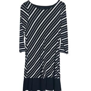 Black and White Striped Dress